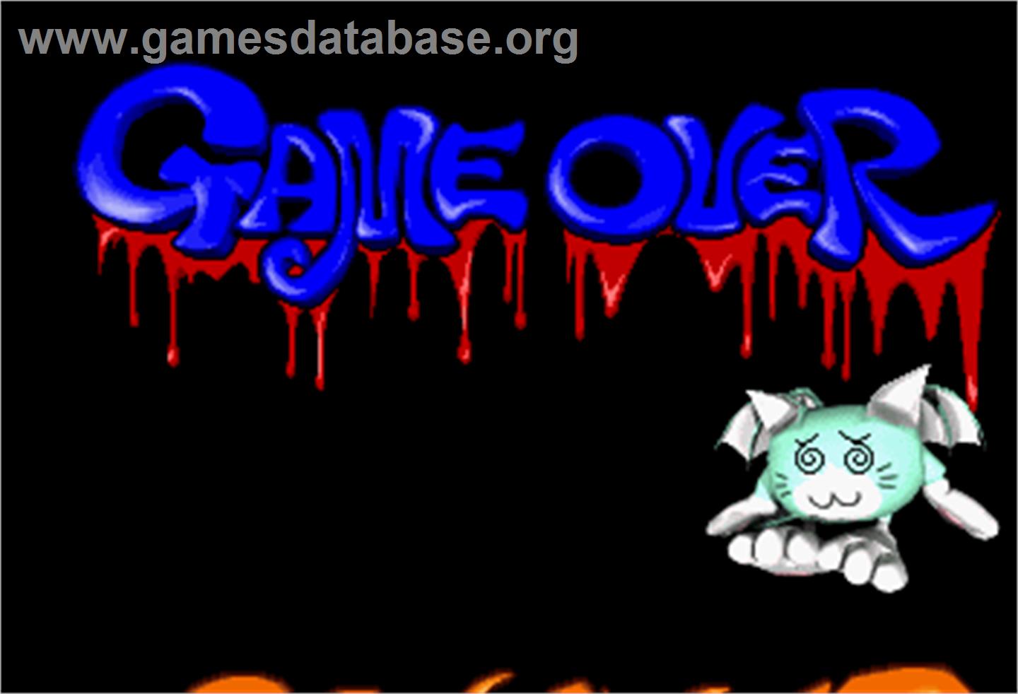 Monster Slider - Arcade - Artwork - Game Over Screen