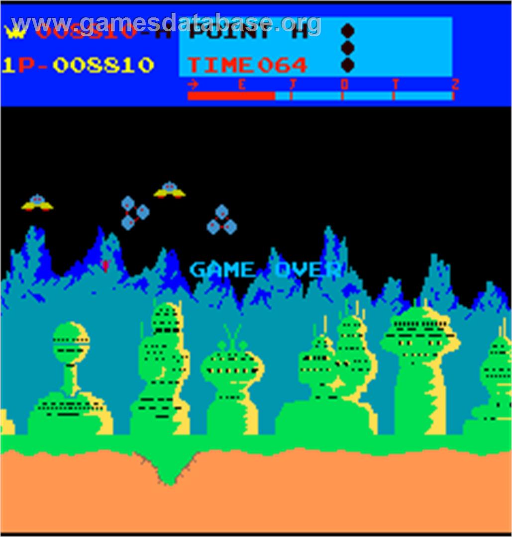 Moon Patrol - Arcade - Artwork - Game Over Screen
