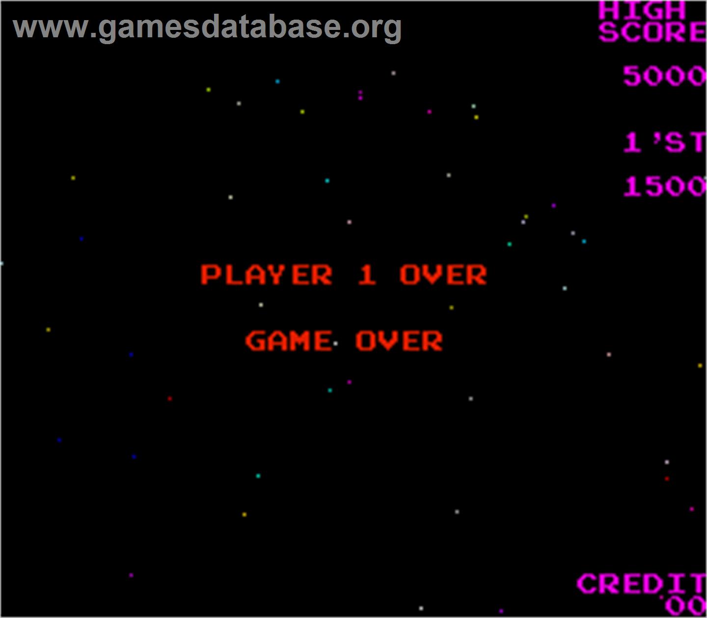 Moon Shuttle - Arcade - Artwork - Game Over Screen