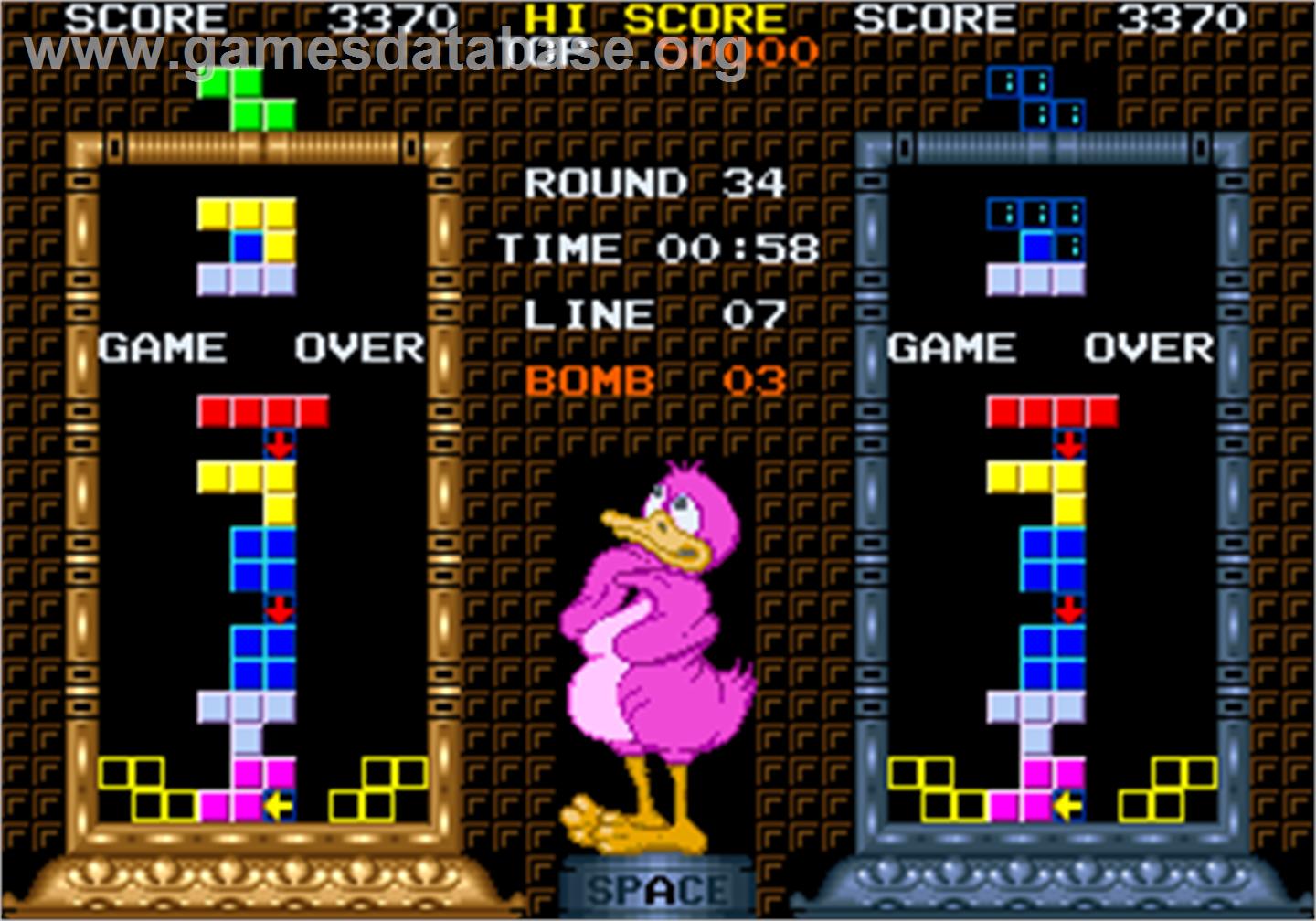 Mosaic - Arcade - Artwork - Game Over Screen