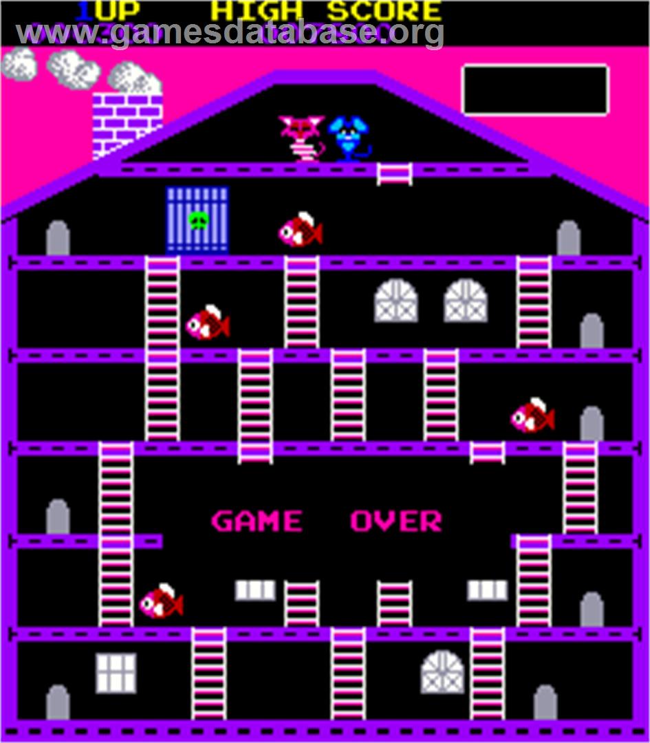 Mouser - Arcade - Artwork - Game Over Screen