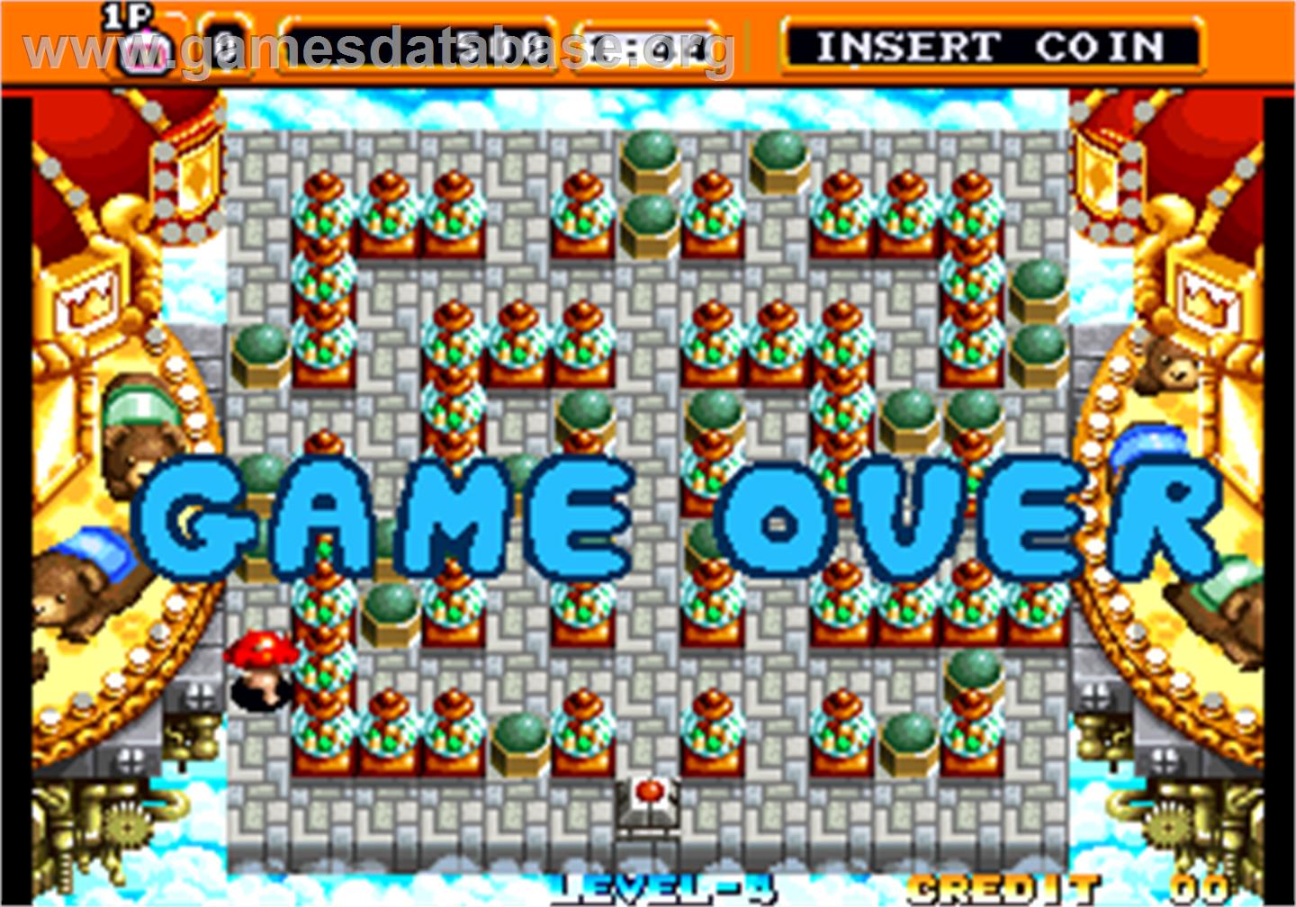 Neo Bomberman - Arcade - Artwork - Game Over Screen