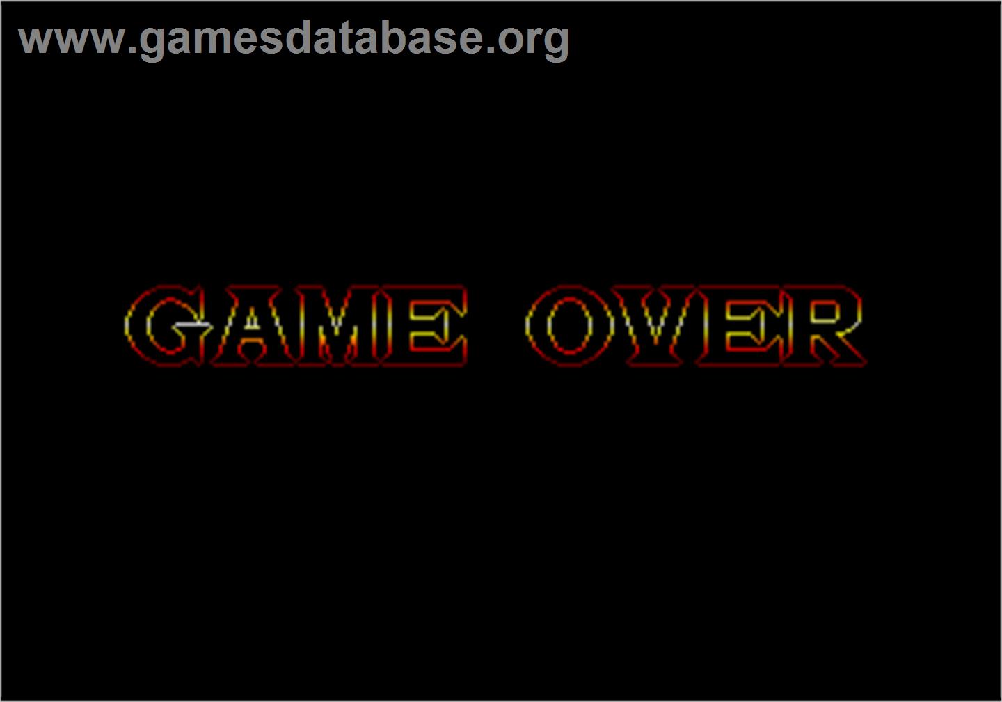 Ninja Combat - Arcade - Artwork - Game Over Screen