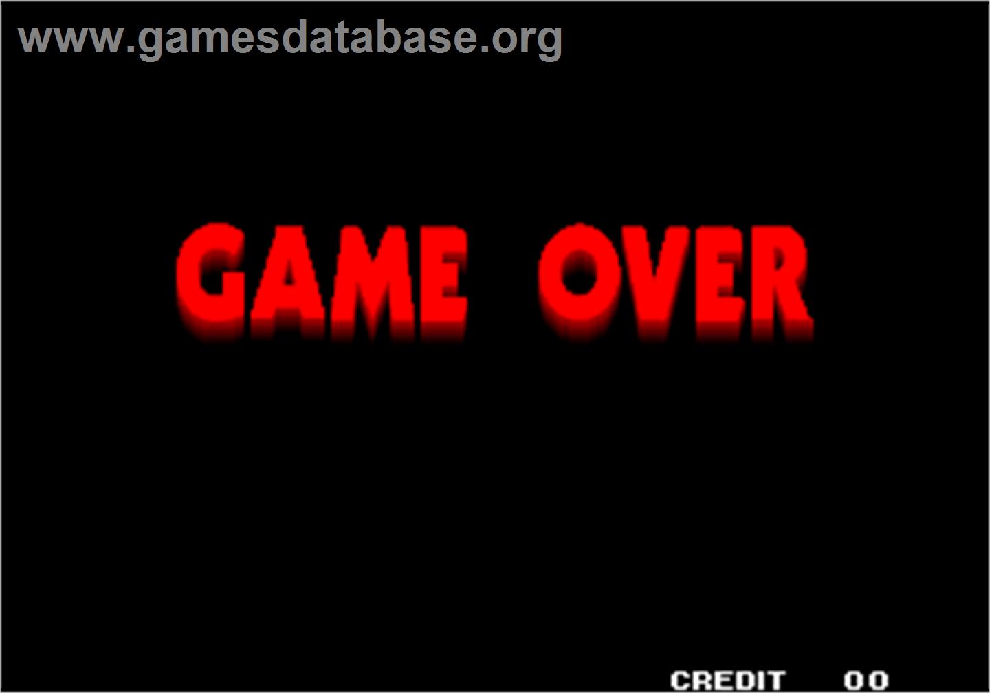 Ninja Commando - Arcade - Artwork - Game Over Screen