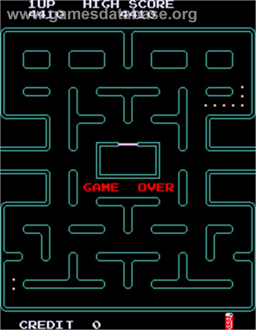 Pac-Man Plus - Arcade - Artwork - Game Over Screen