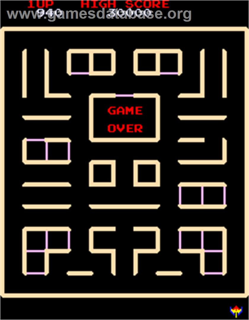 Pac & Pal - Arcade - Artwork - Game Over Screen