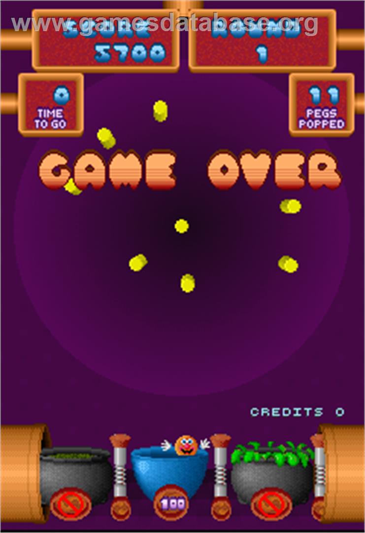 Peggle - Arcade - Artwork - Game Over Screen