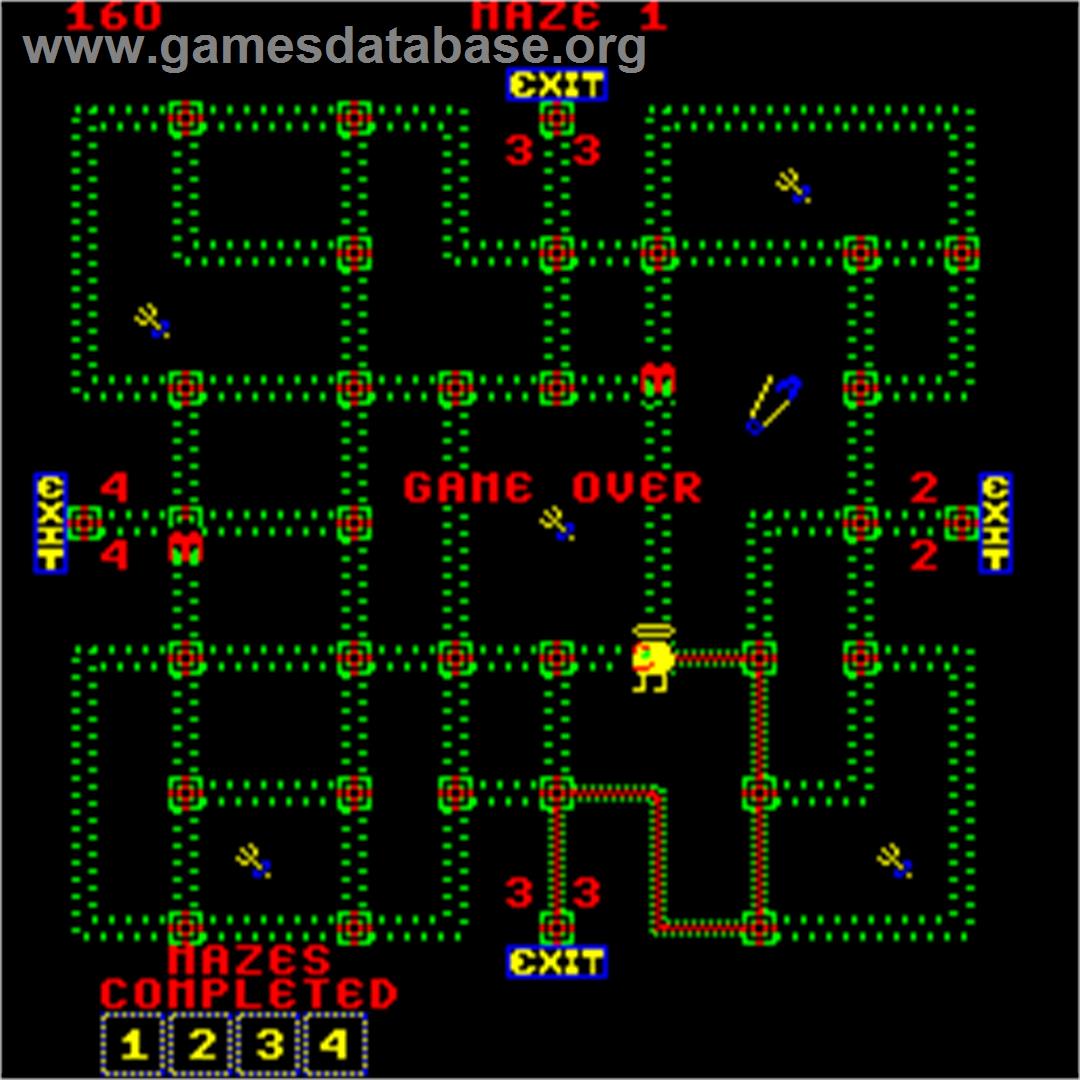 Pepper II - Arcade - Artwork - Game Over Screen