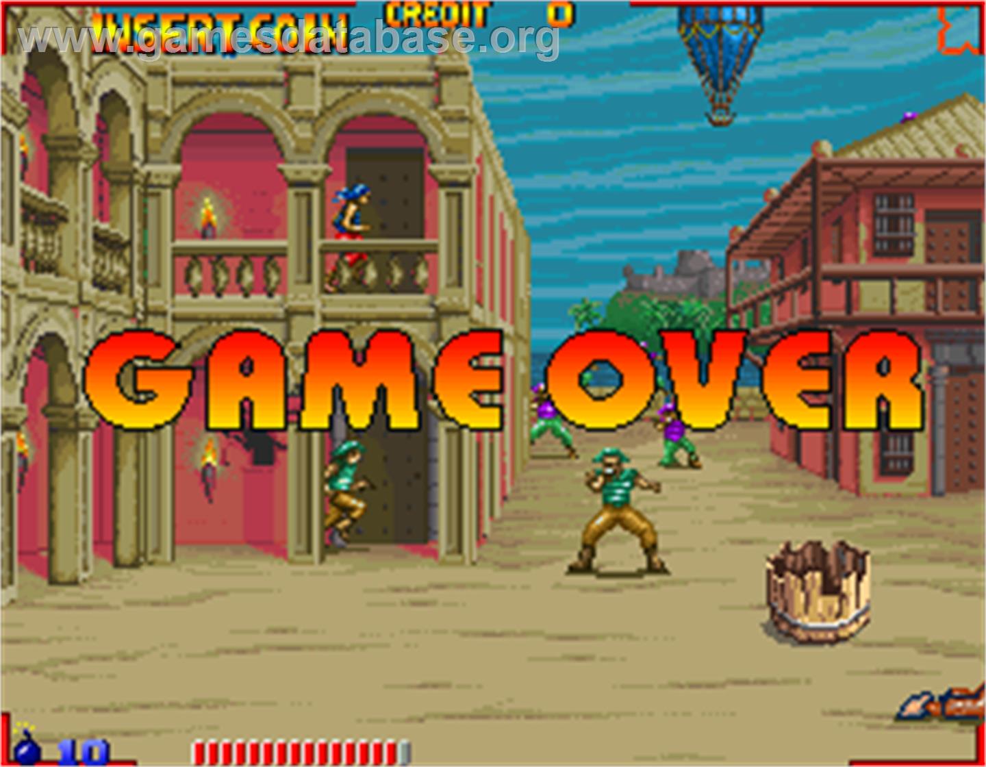 Pirates - Arcade - Artwork - Game Over Screen