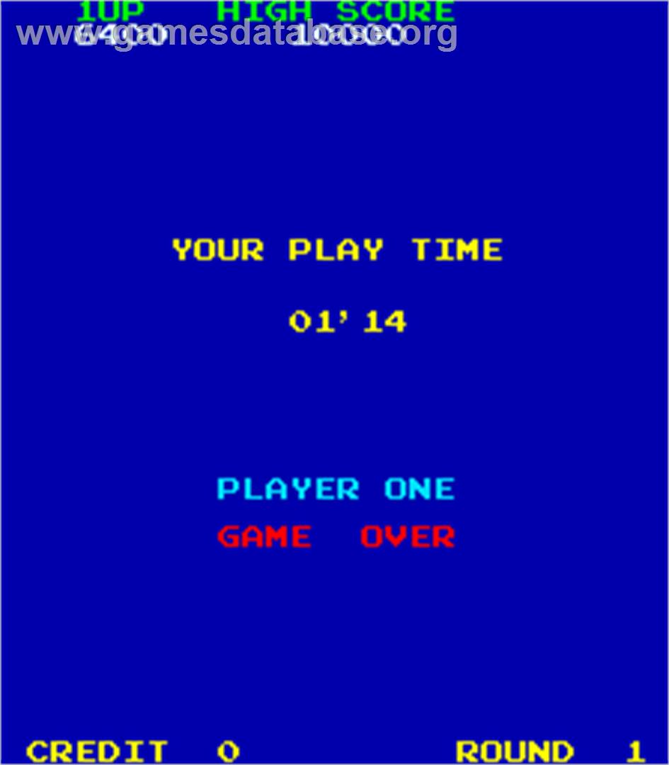 Pooyan - Arcade - Artwork - Game Over Screen