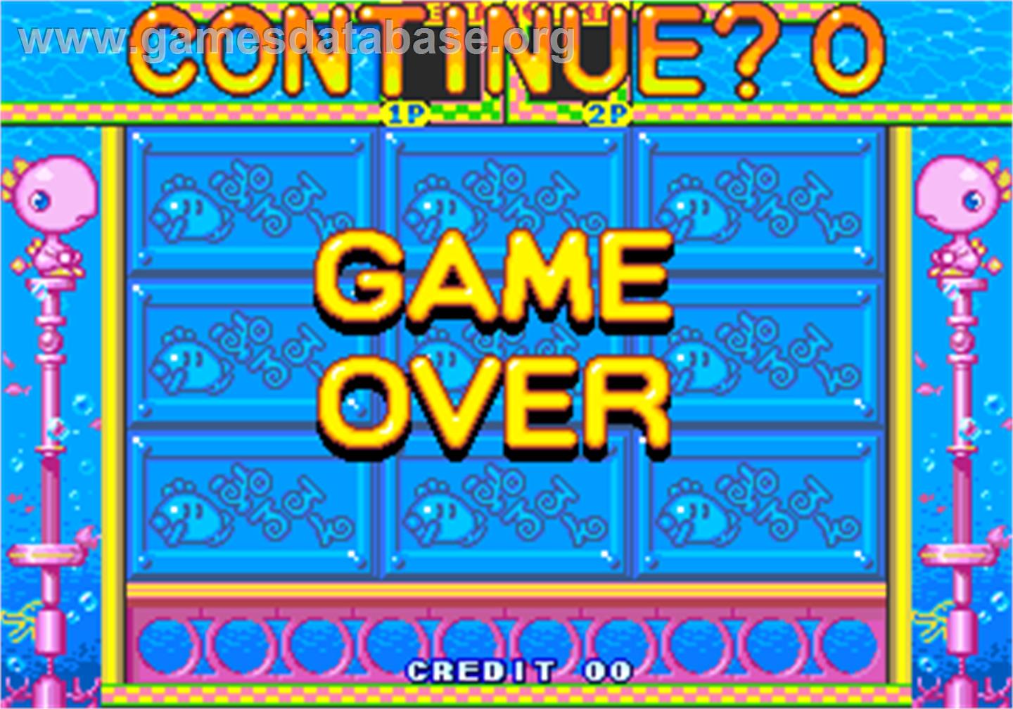 Pururun - Arcade - Artwork - Game Over Screen