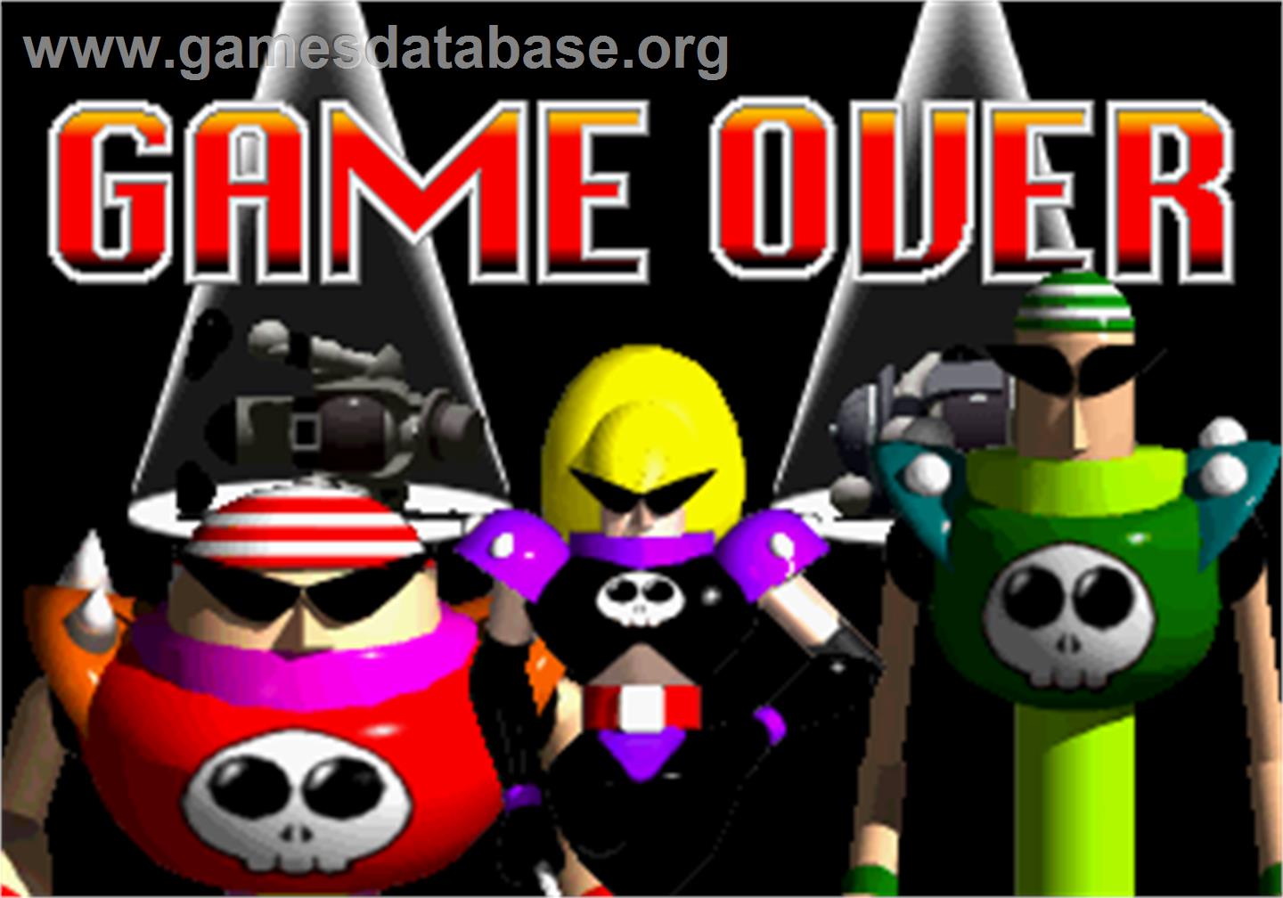 Puzzle & Action: Sando-R - Arcade - Artwork - Game Over Screen
