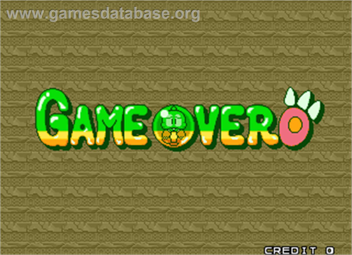 Puzzle Bobble 2 - Arcade - Artwork - Game Over Screen