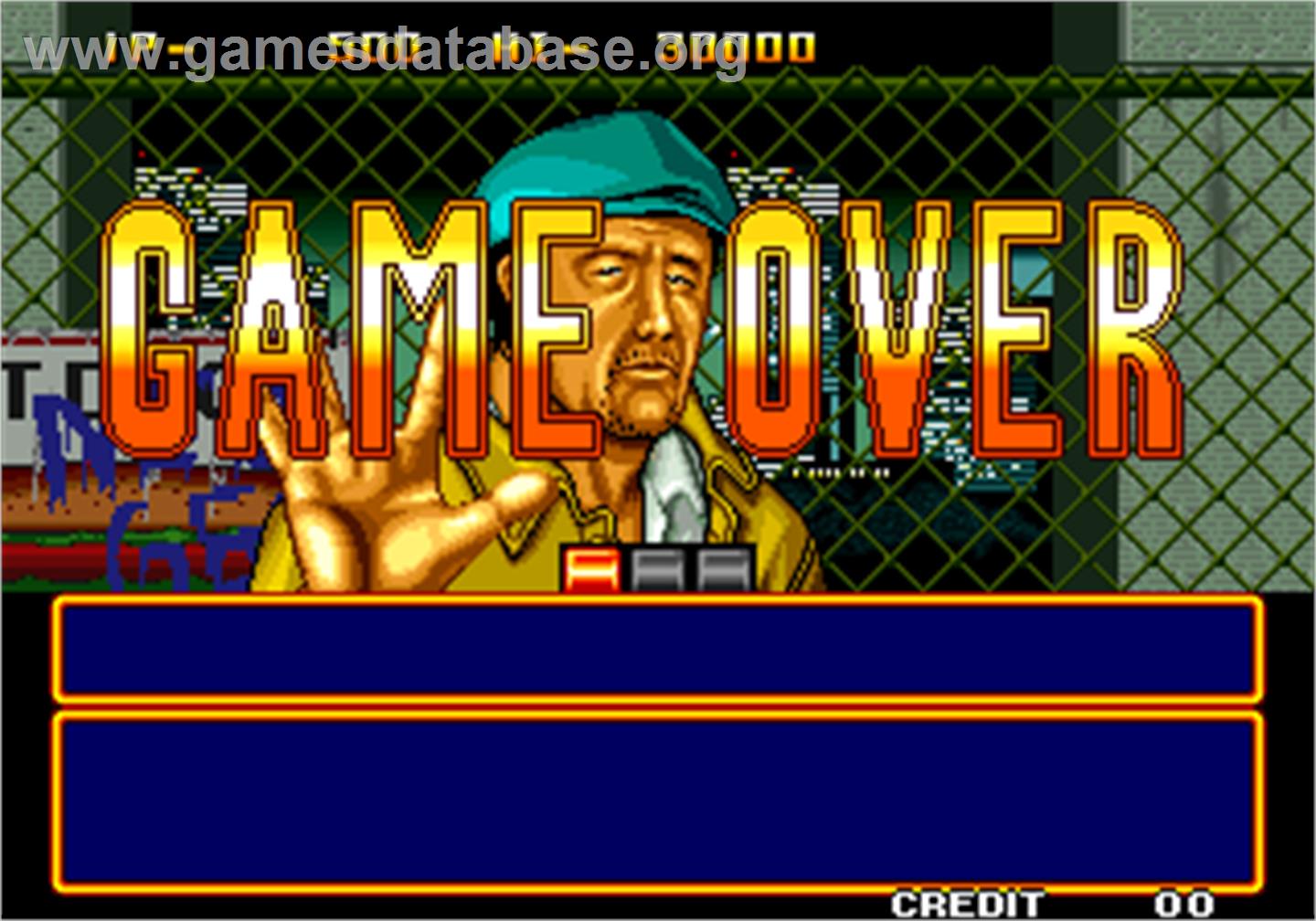 Quiz Daisousa Sen - The Last Count Down - Arcade - Artwork - Game Over Screen