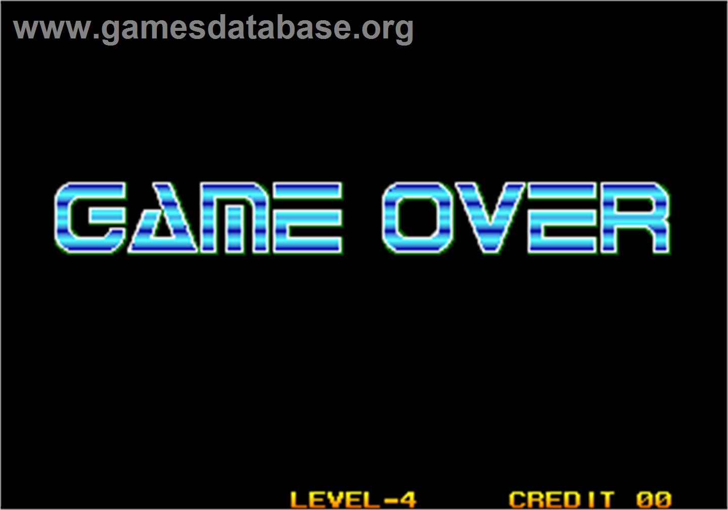 Quiz King of Fighters - Arcade - Artwork - Game Over Screen