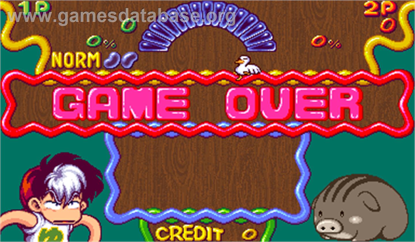 Quiz Panicuru Fantasy - Arcade - Artwork - Game Over Screen