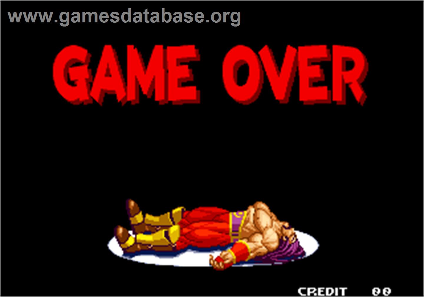 Real Bout Fatal Fury 2 - The Newcomers - Arcade - Artwork - Game Over Screen