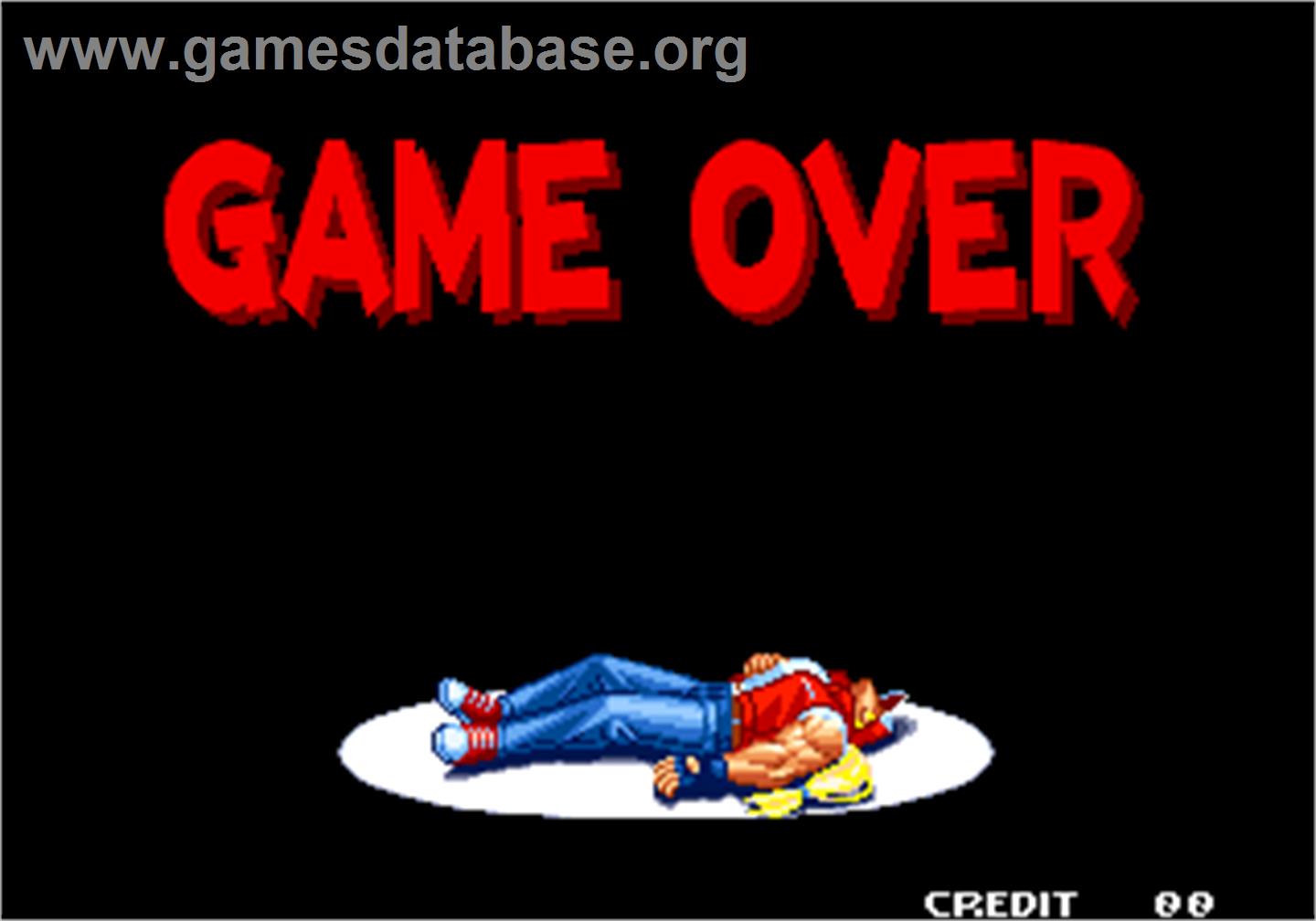 Real Bout Fatal Fury 2 - The Newcomers / Real Bout Garou Densetsu 2 - the newcomers - Arcade - Artwork - Game Over Screen
