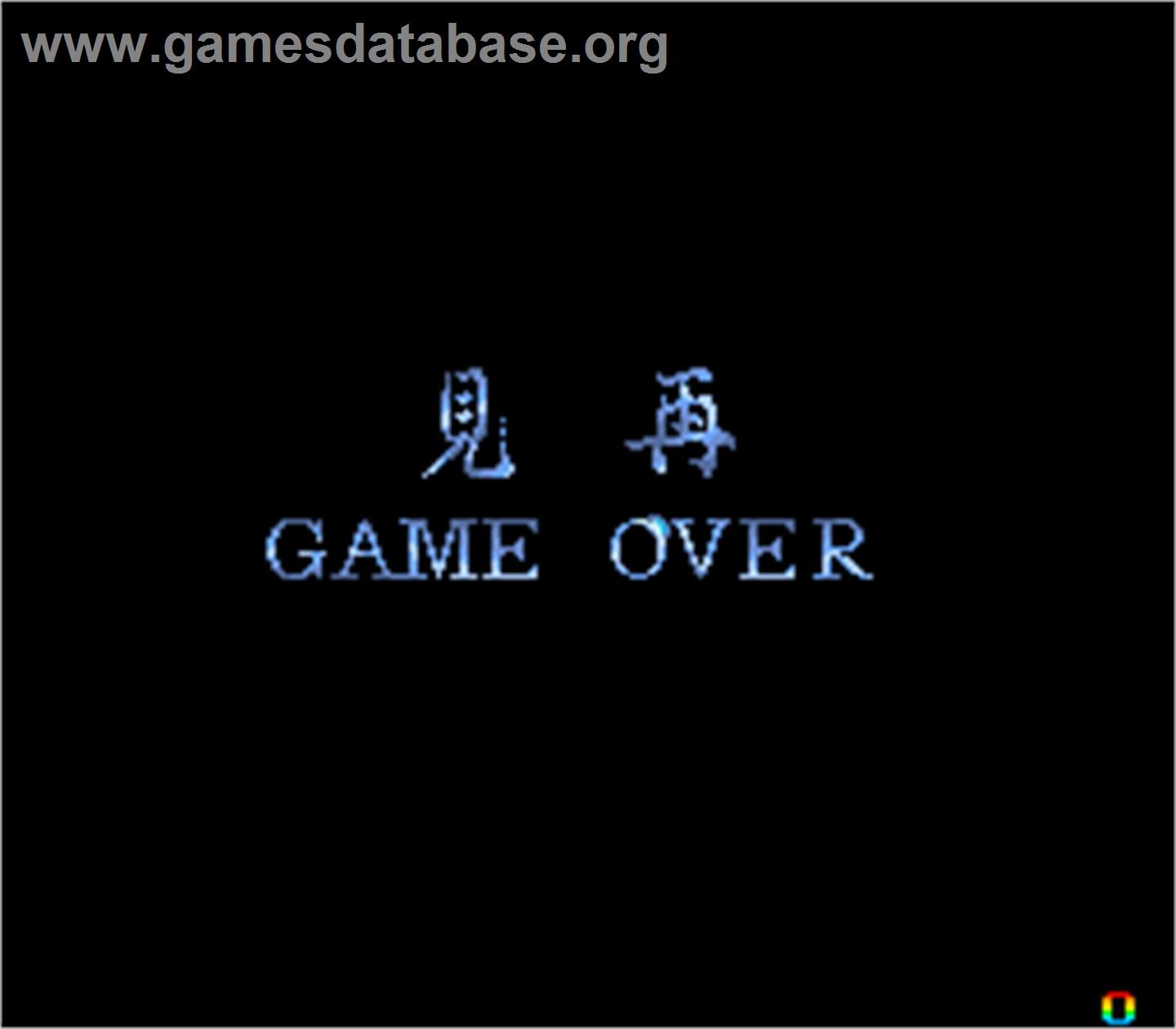 Reikai Doushi - Arcade - Artwork - Game Over Screen