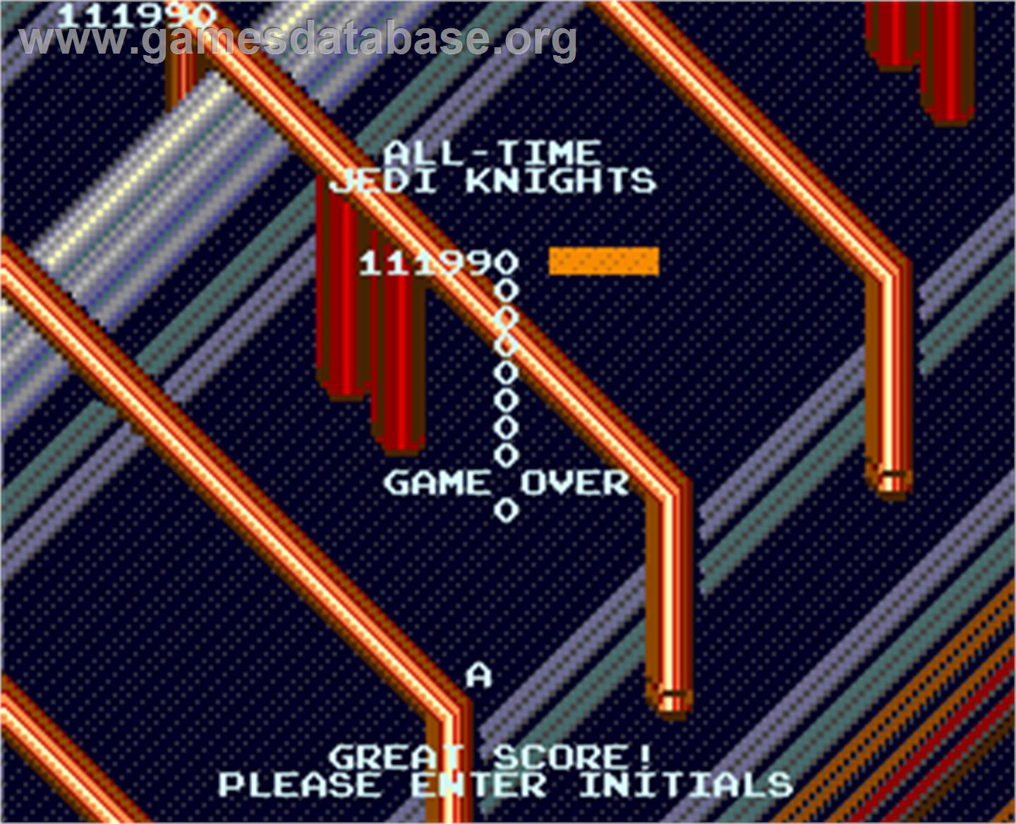 Return of the Jedi - Arcade - Artwork - Game Over Screen