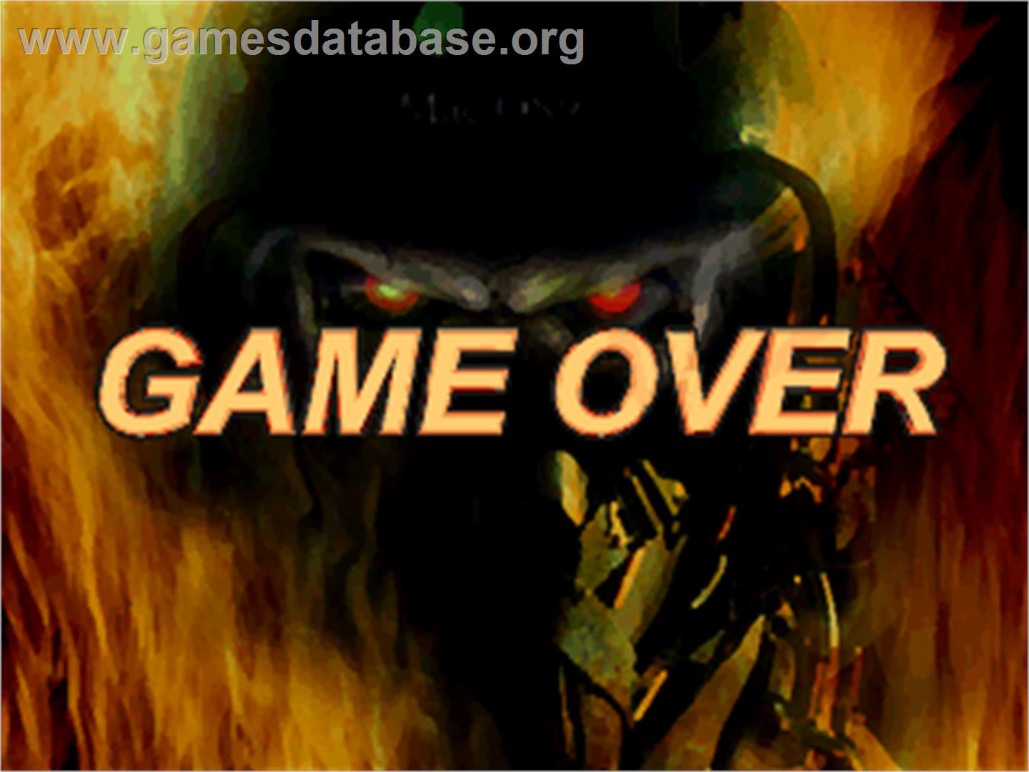 SWAT Police - Arcade - Artwork - Game Over Screen