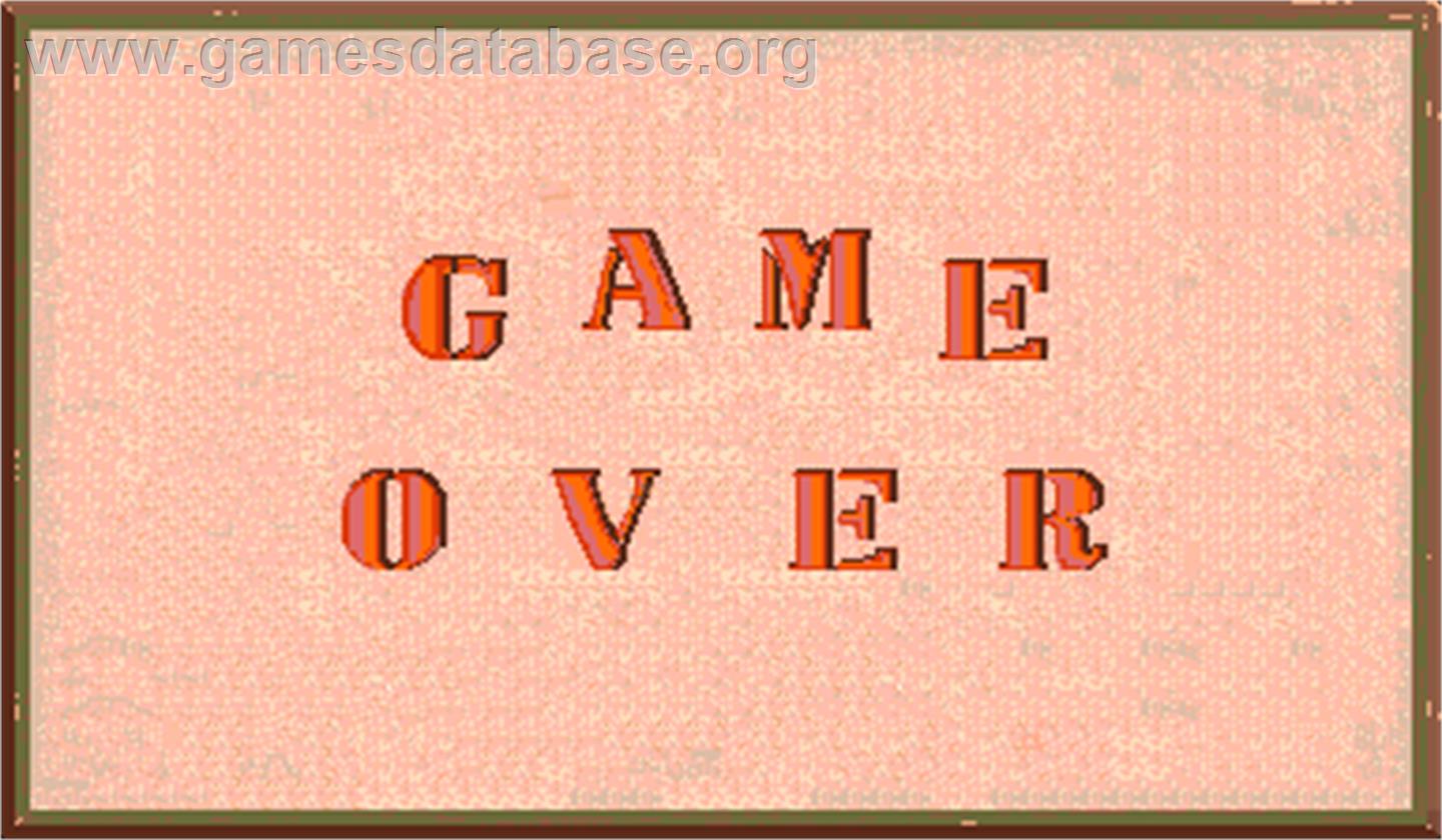 Saboten Bombers - Arcade - Artwork - Game Over Screen