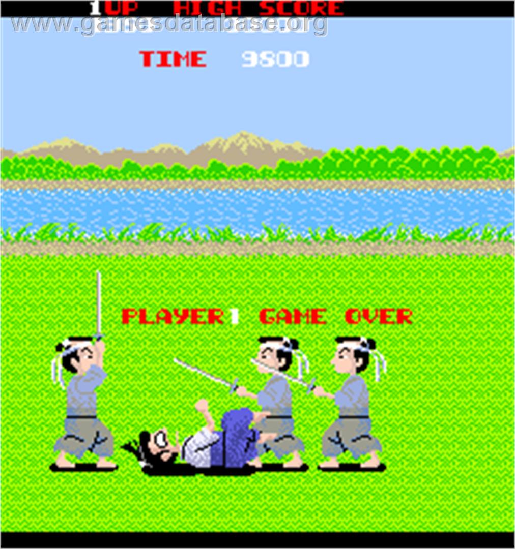 Samurai Nihon-ichi - Arcade - Artwork - Game Over Screen