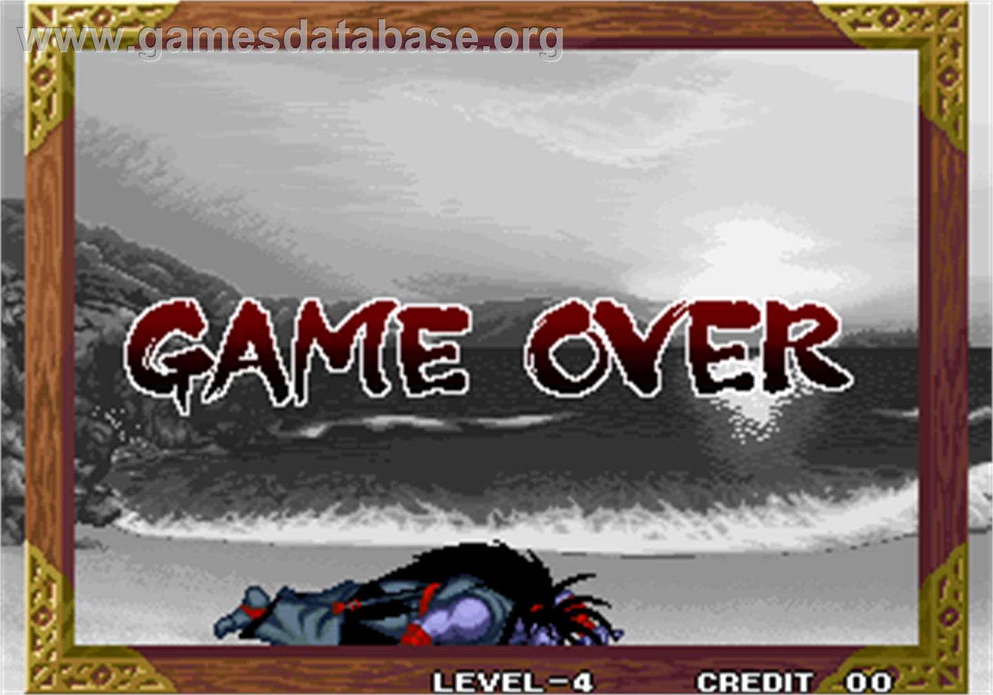 Samurai Shodown V / Samurai Spirits Zero - Arcade - Artwork - Game Over Screen
