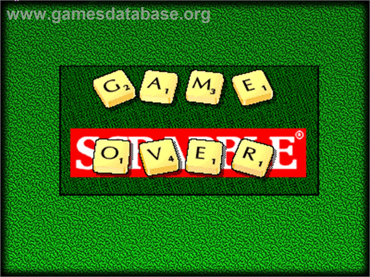 Scrabble - Arcade - Artwork - Game Over Screen