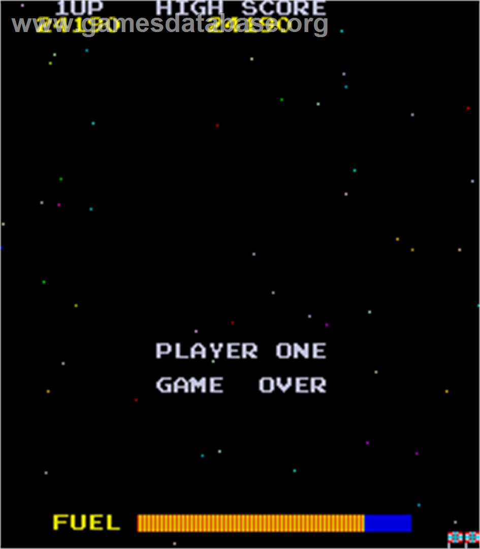 Scramble - Arcade - Artwork - Game Over Screen