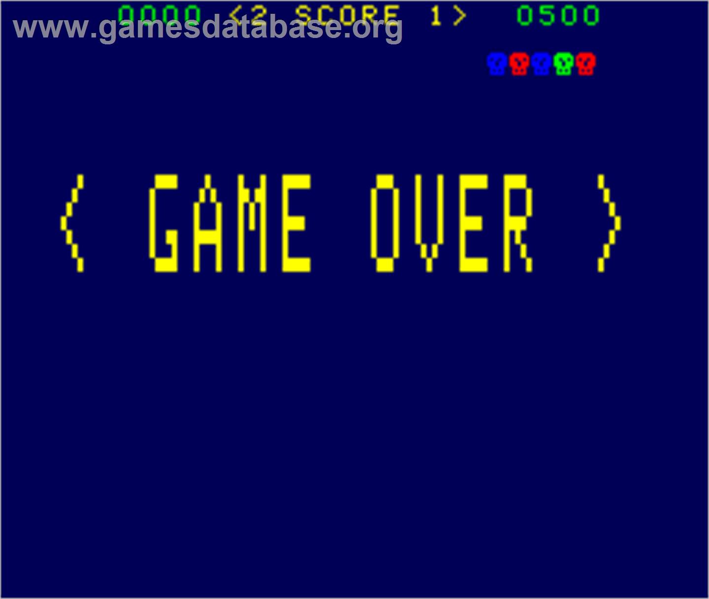 Shark Attack - Arcade - Artwork - Game Over Screen
