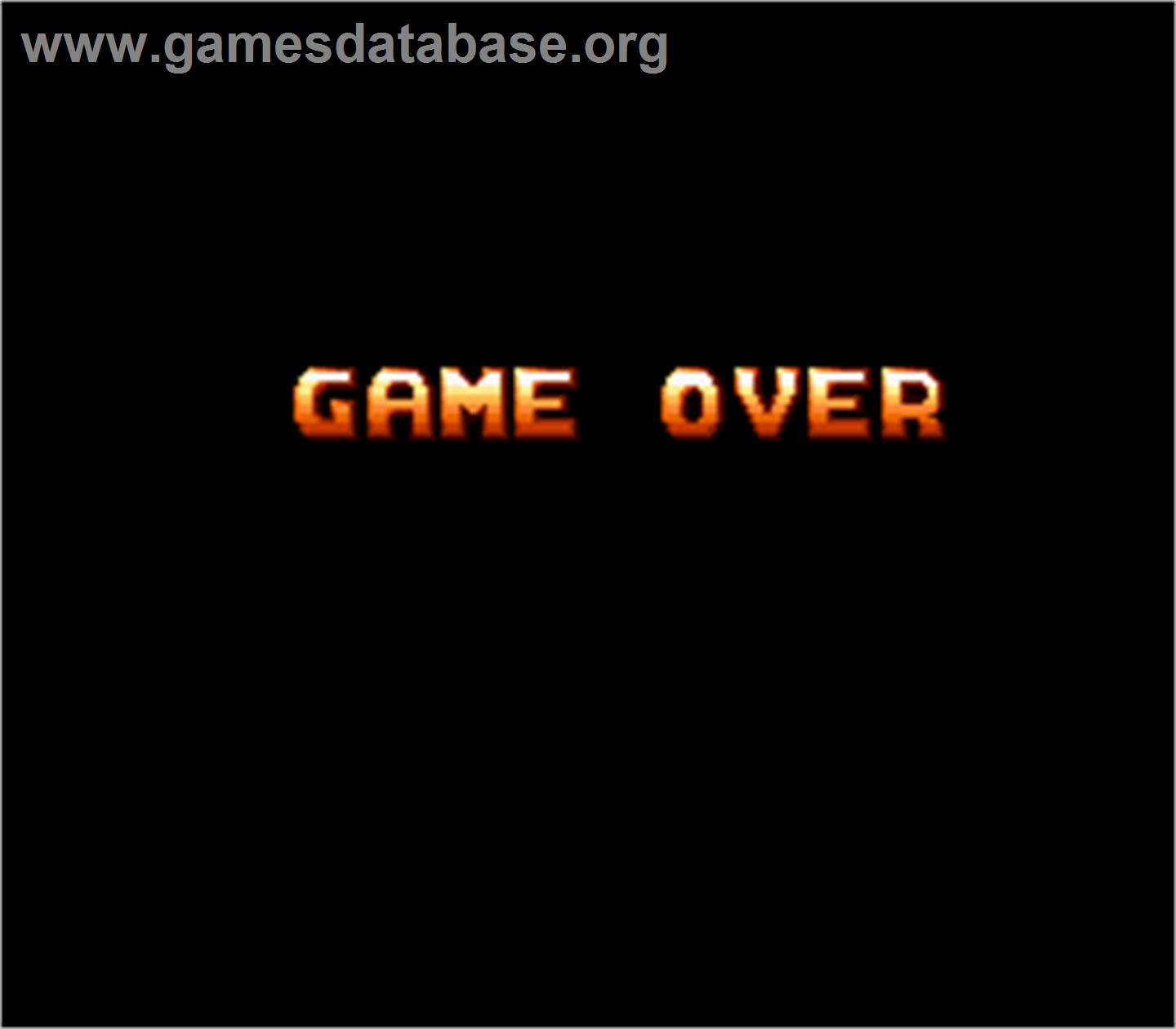 Shogun Warriors - Arcade - Artwork - Game Over Screen