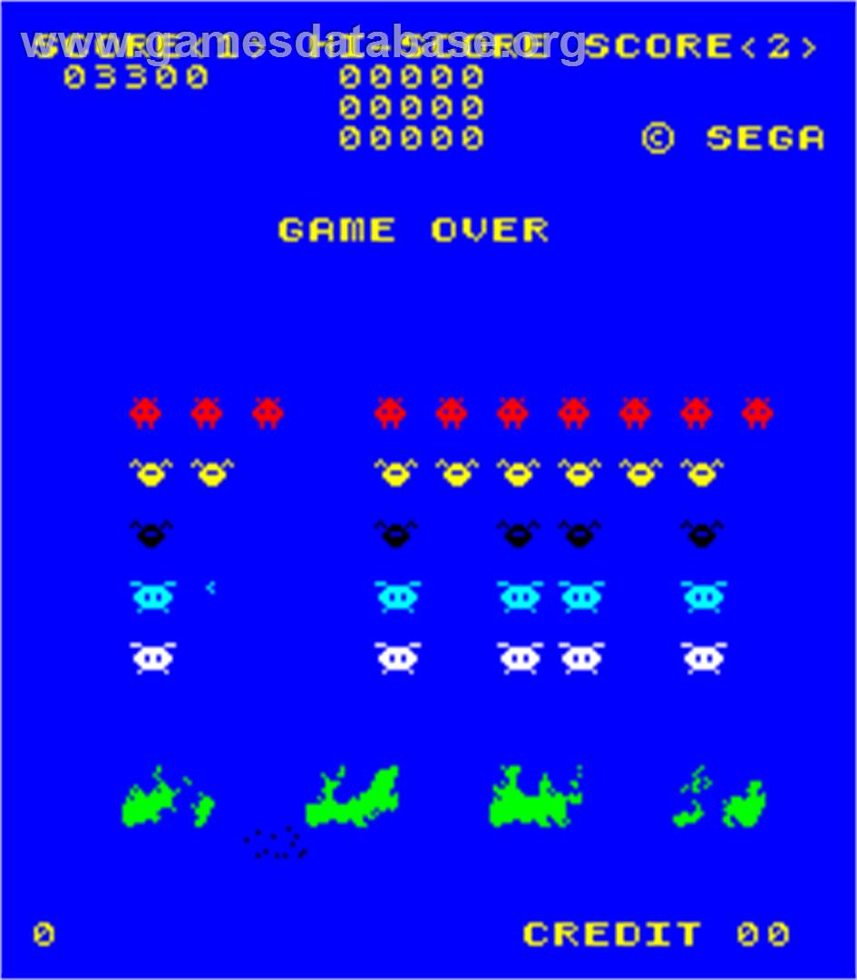 Space Attack - Arcade - Artwork - Game Over Screen