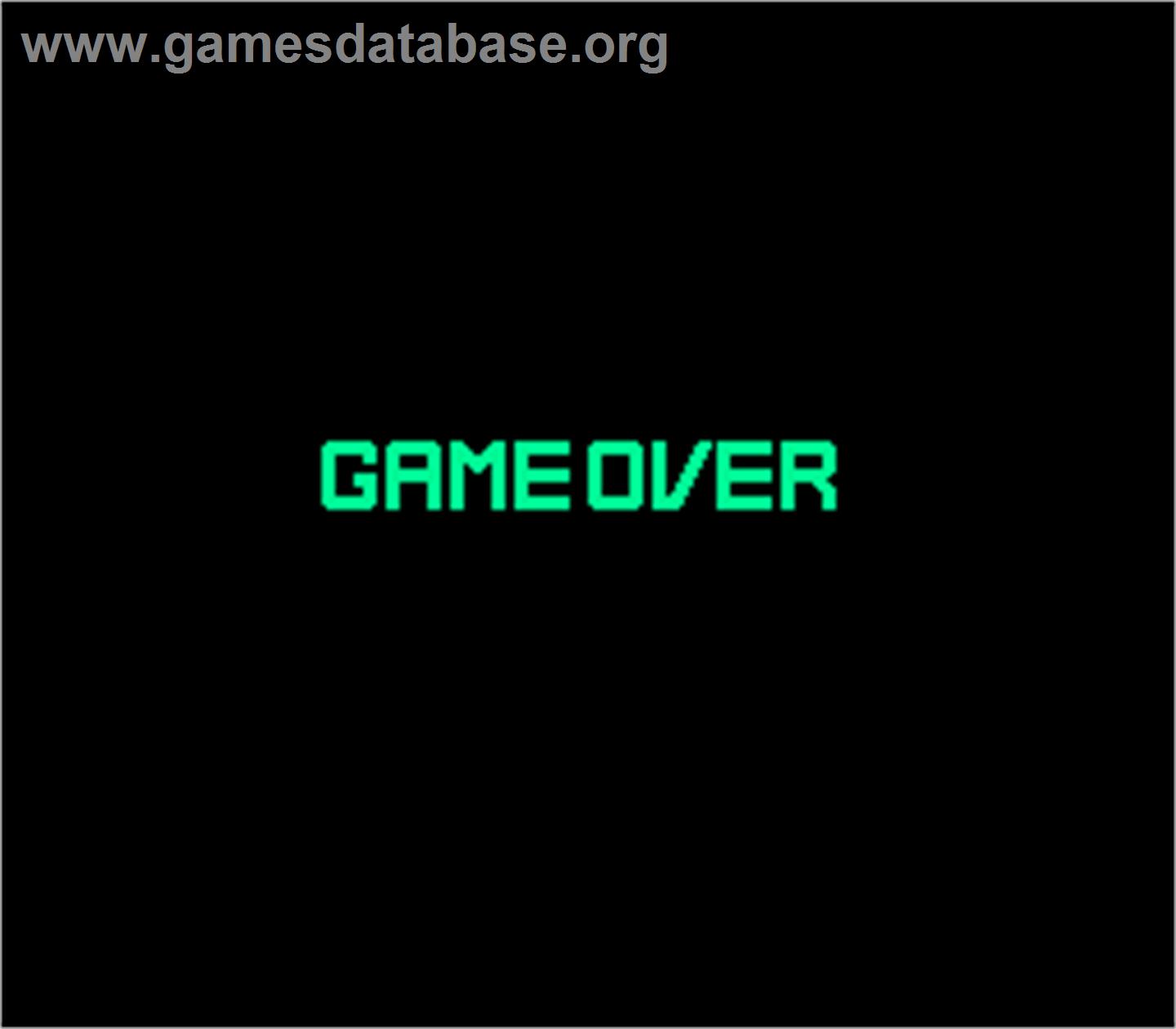 Space Battle Ship Gomorrah - Arcade - Artwork - Game Over Screen