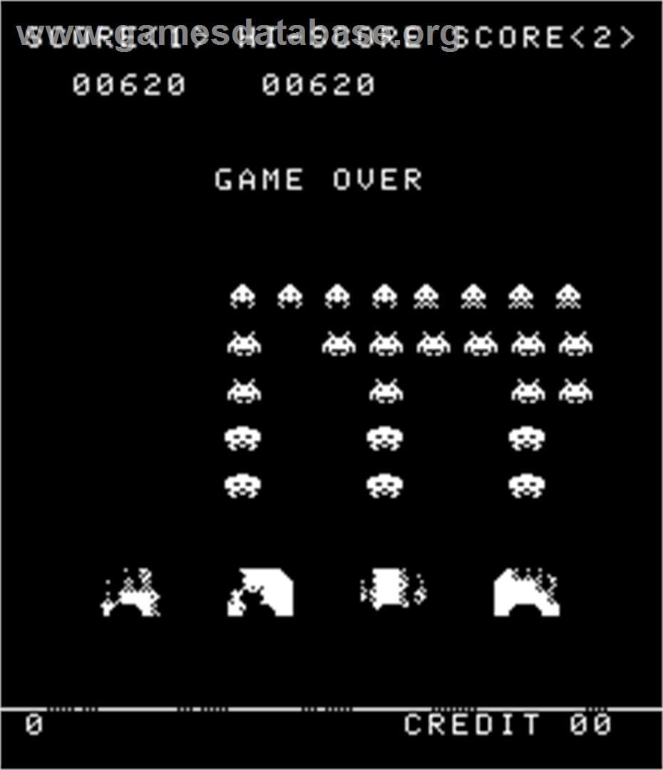 Space Invaders - Arcade - Artwork - Game Over Screen