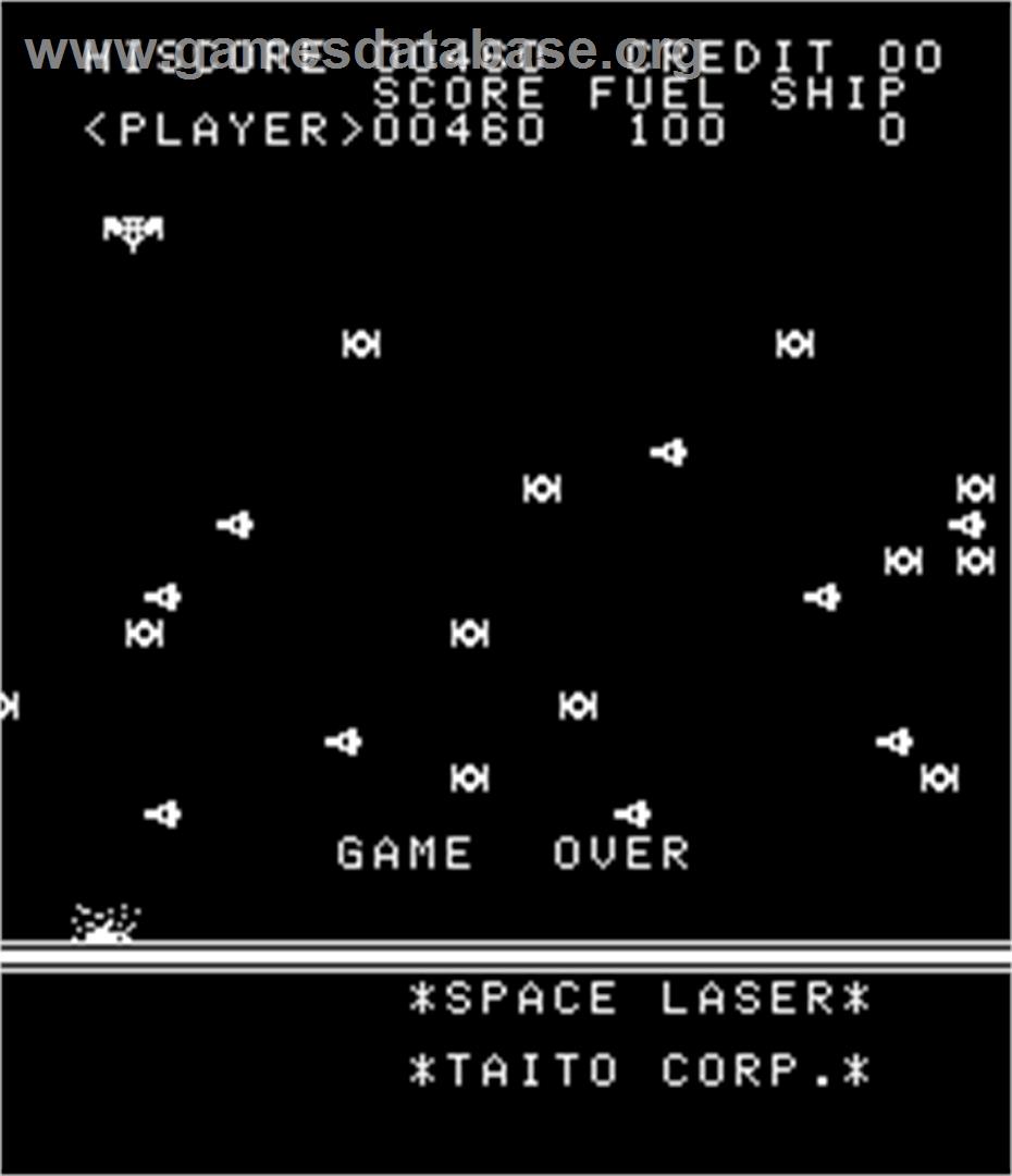 Space Laser - Arcade - Artwork - Game Over Screen
