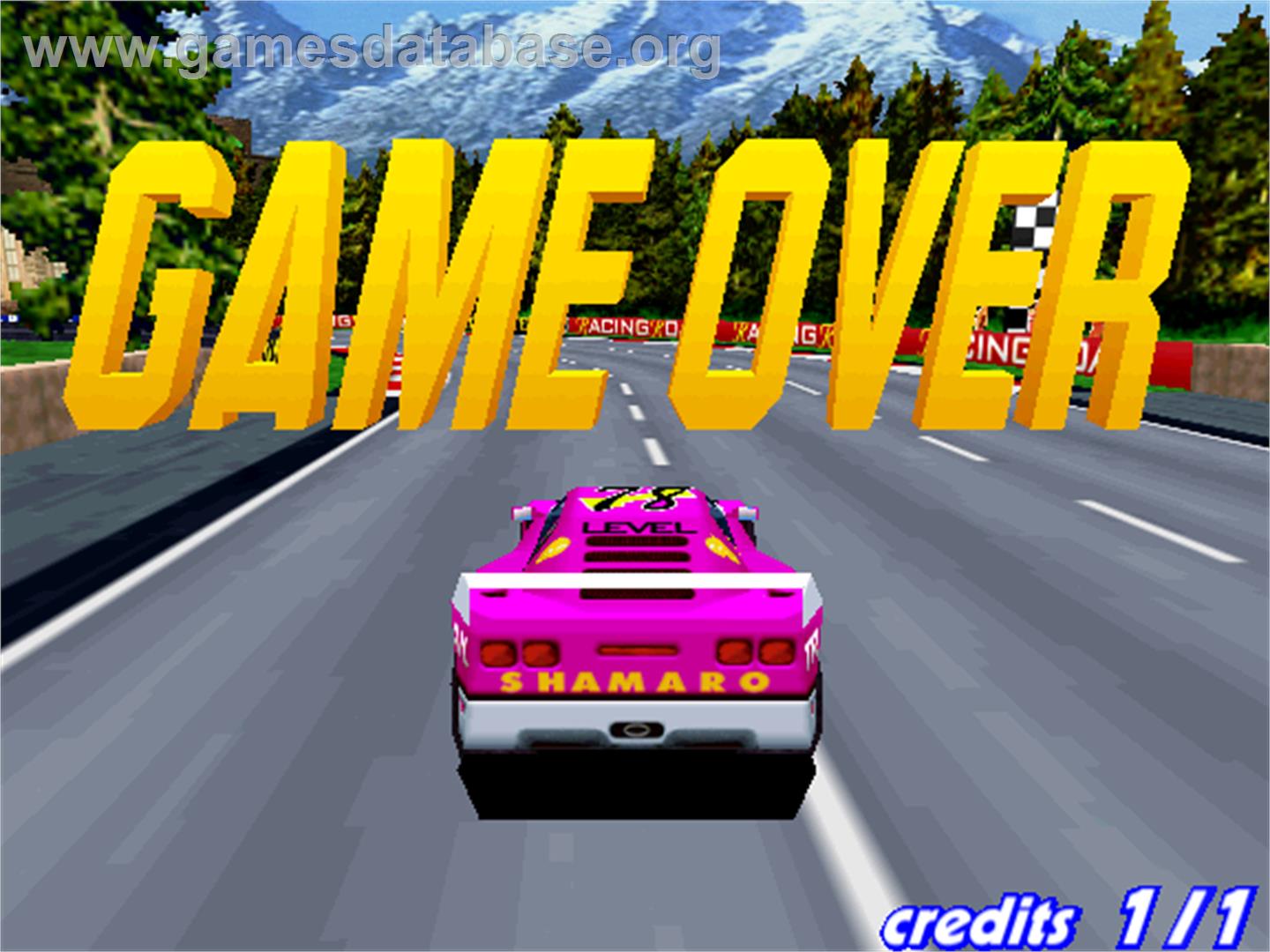 Speed Up - Arcade - Artwork - Game Over Screen