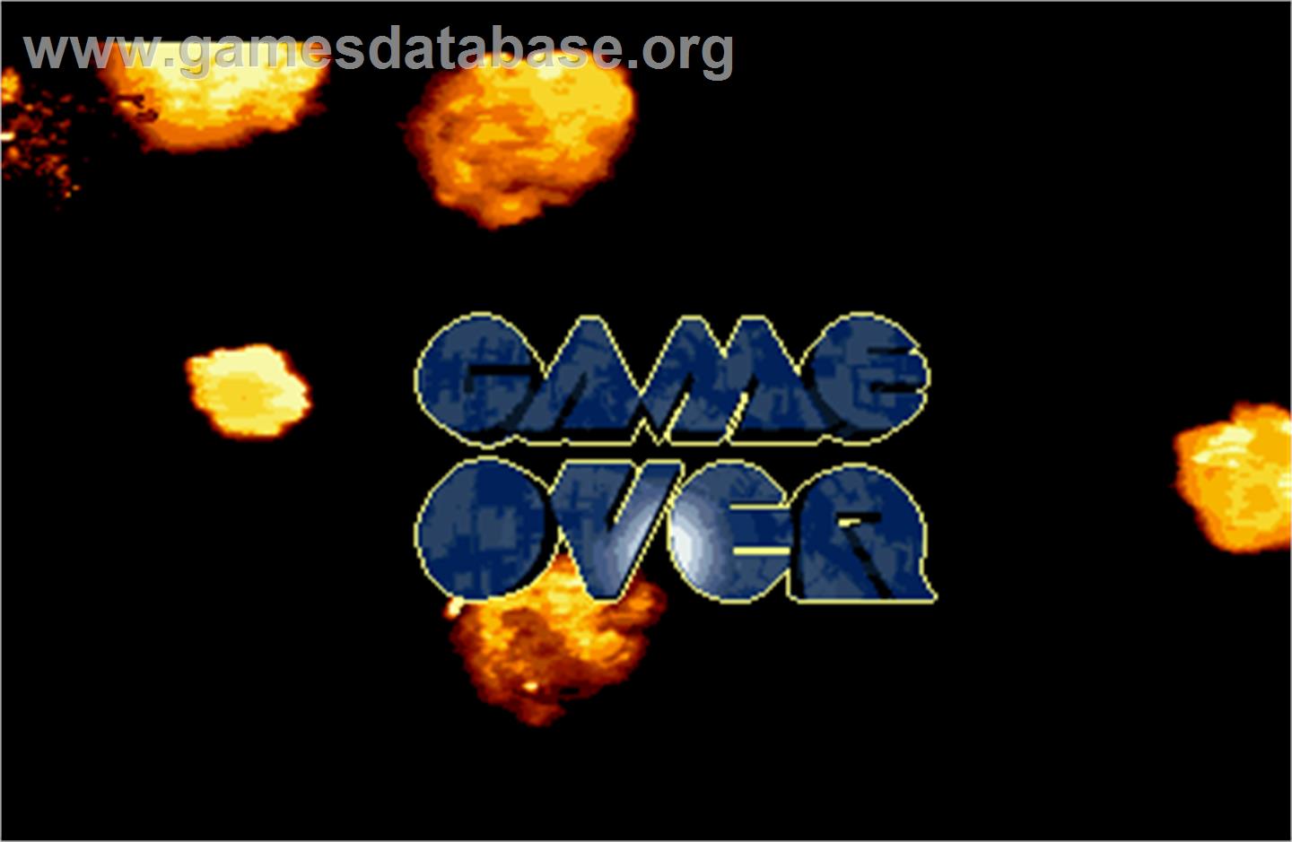 Steel Force - Arcade - Artwork - Game Over Screen