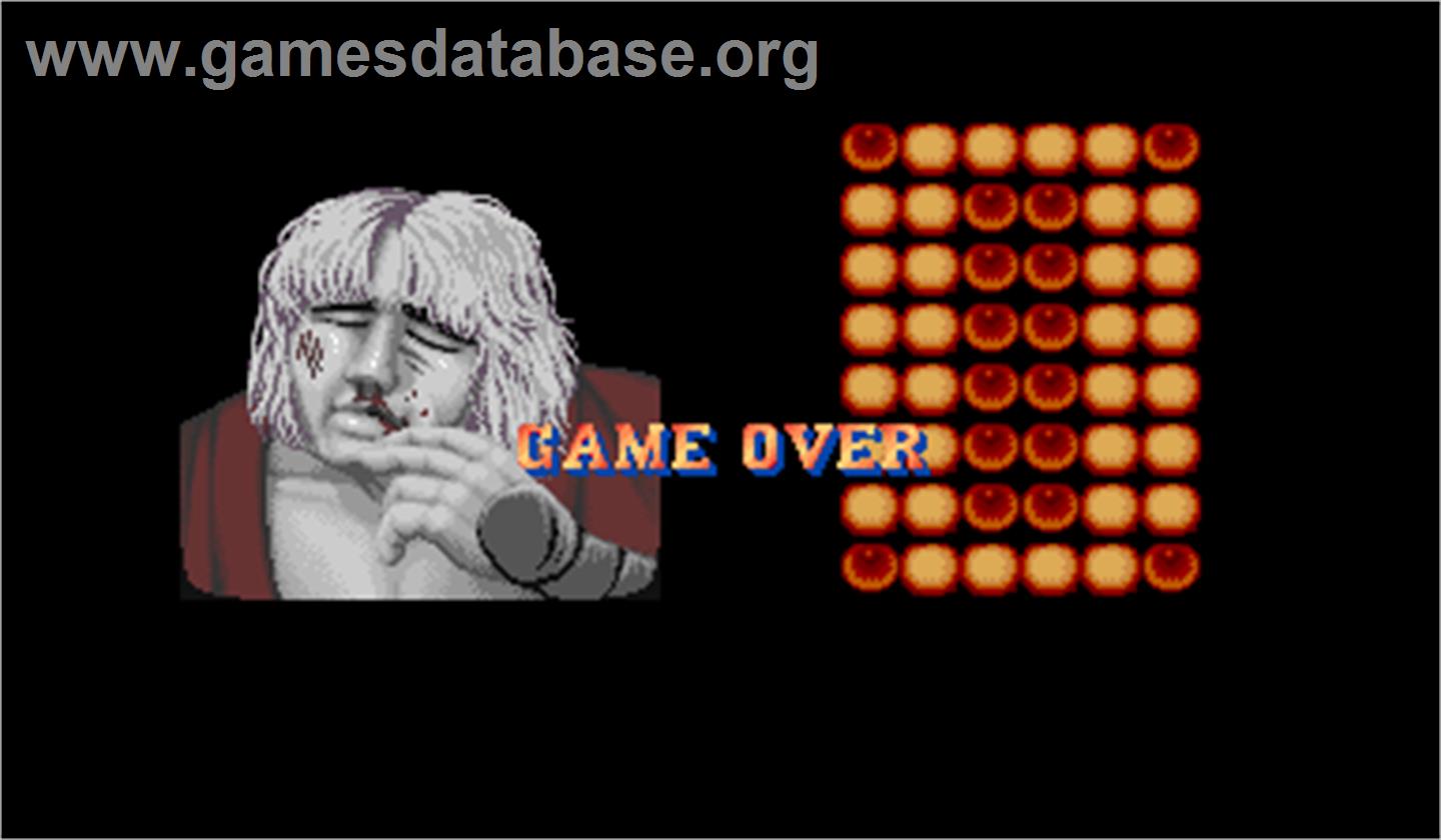 Street Fighter II': Champion Edition - Arcade - Artwork - Game Over Screen