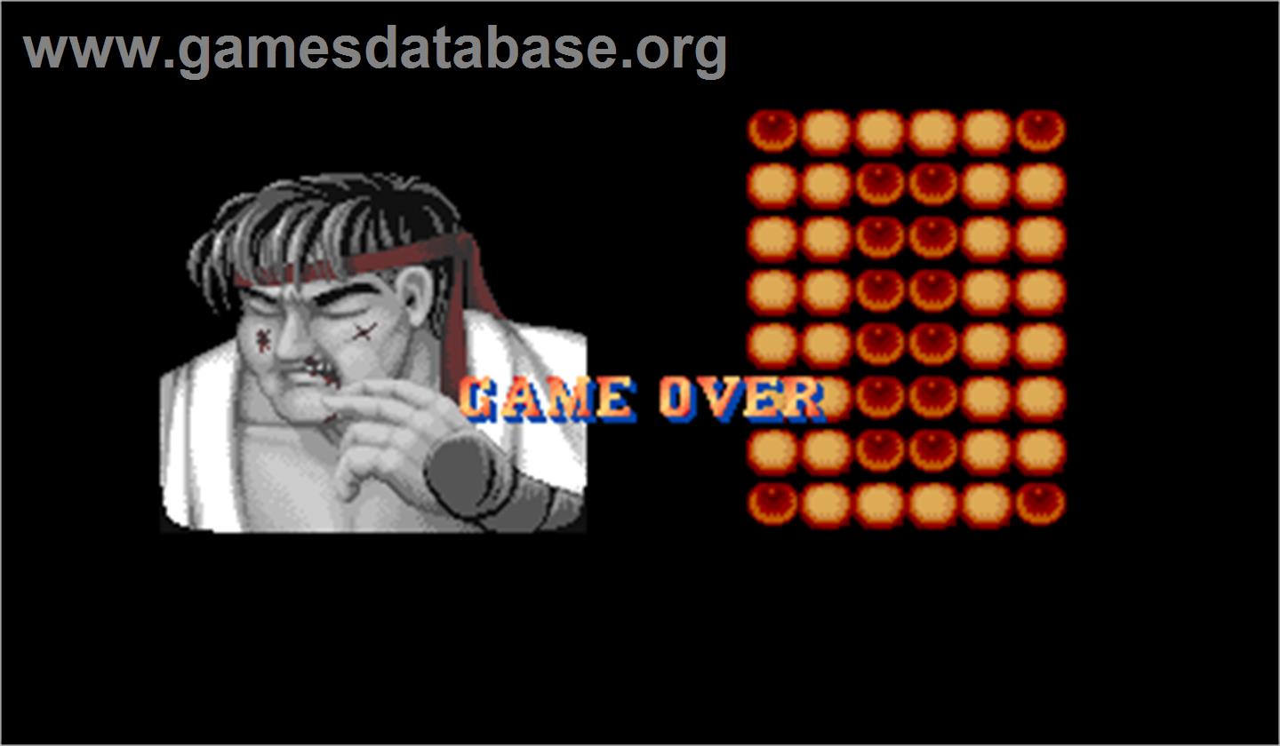 Street Fighter II: The World Warrior - Arcade - Artwork - Game Over Screen