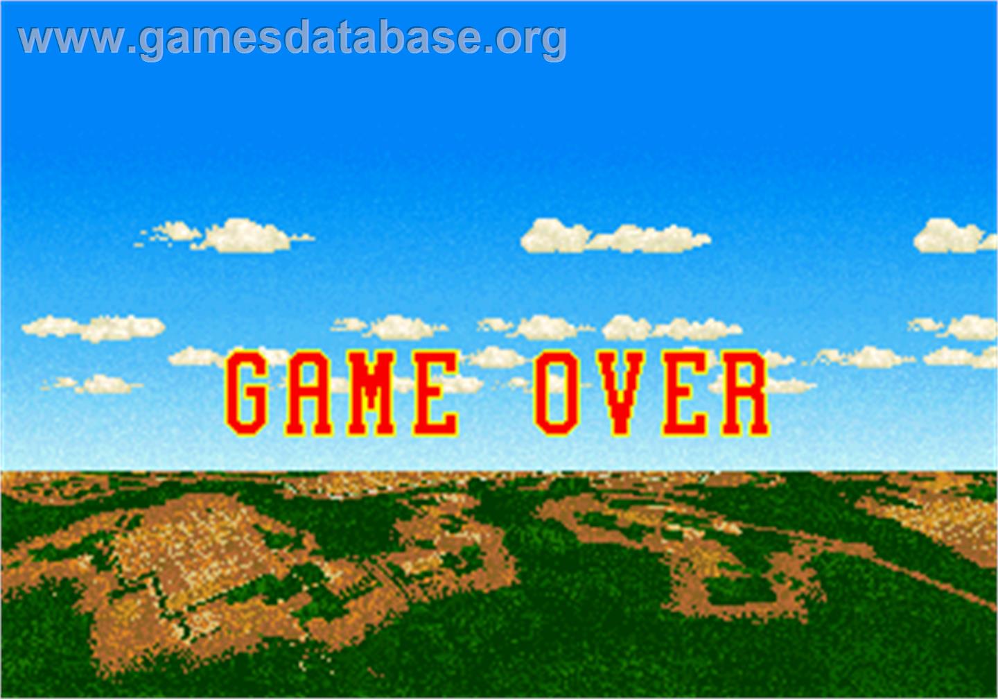 Strike Fighter - Arcade - Artwork - Game Over Screen