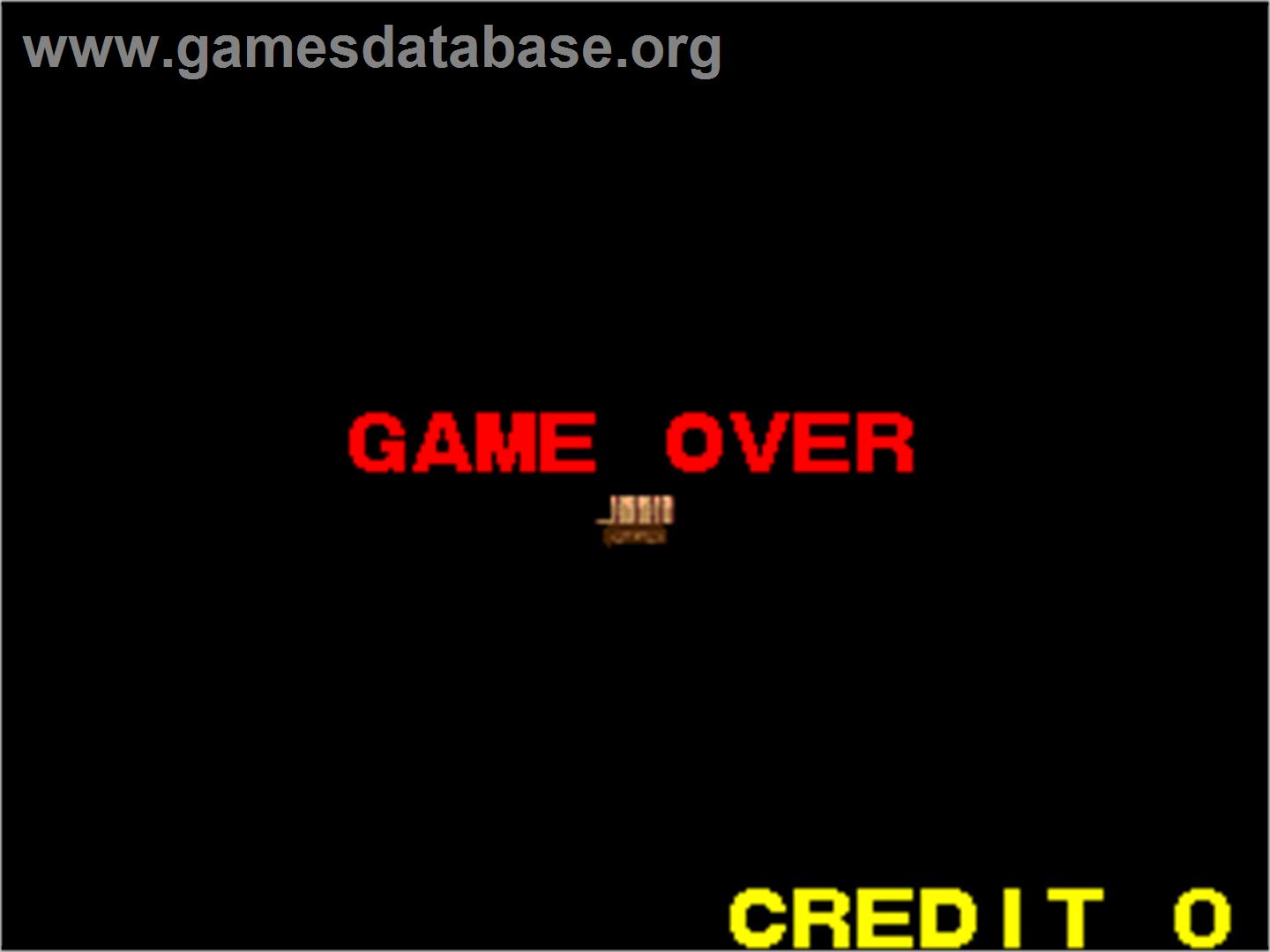 Super Chase - Criminal Termination - Arcade - Artwork - Game Over Screen