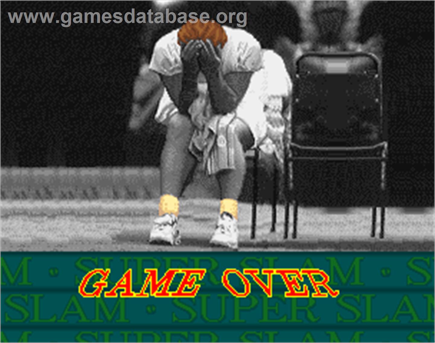 Super Slam - Arcade - Artwork - Game Over Screen