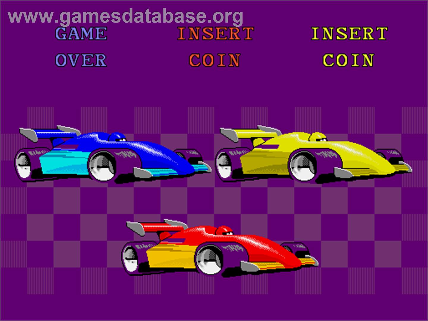 Super Sprint - Arcade - Artwork - Game Over Screen