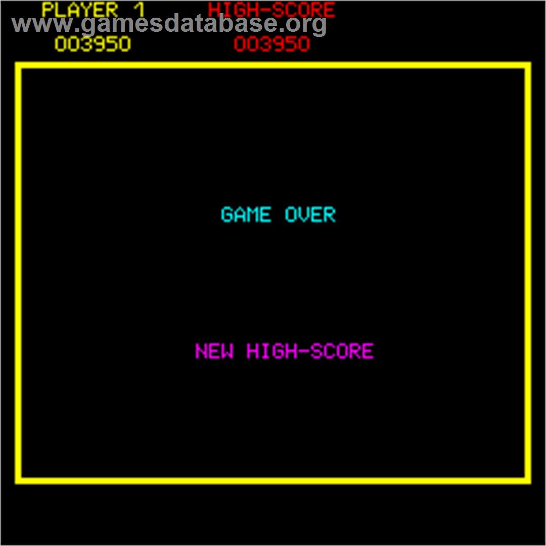 Super Tank - Arcade - Artwork - Game Over Screen