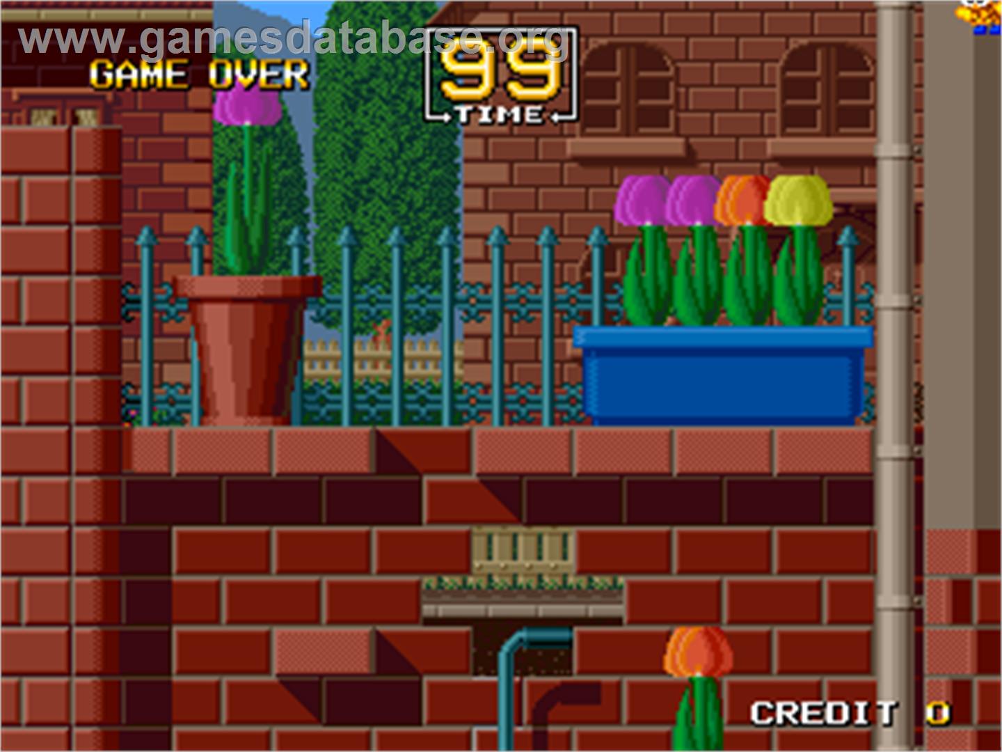 Super Trio - Arcade - Artwork - Game Over Screen