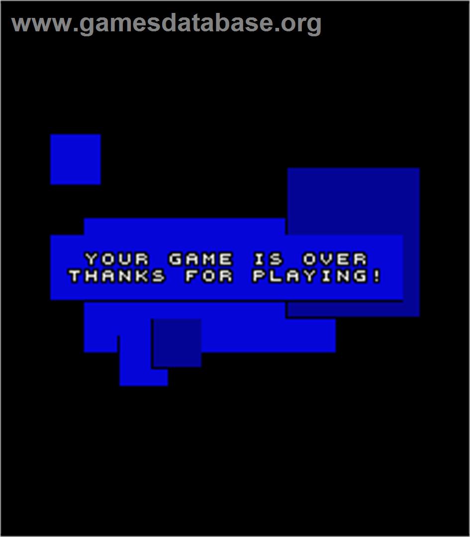 Super Trivia Master - Arcade - Artwork - Game Over Screen