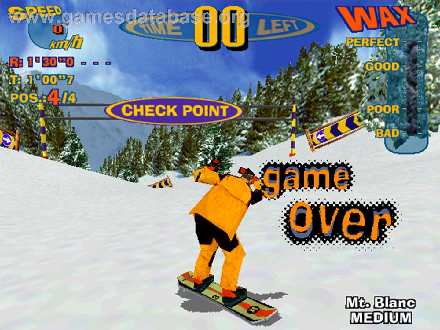Surf Planet - Arcade - Artwork - Game Over Screen