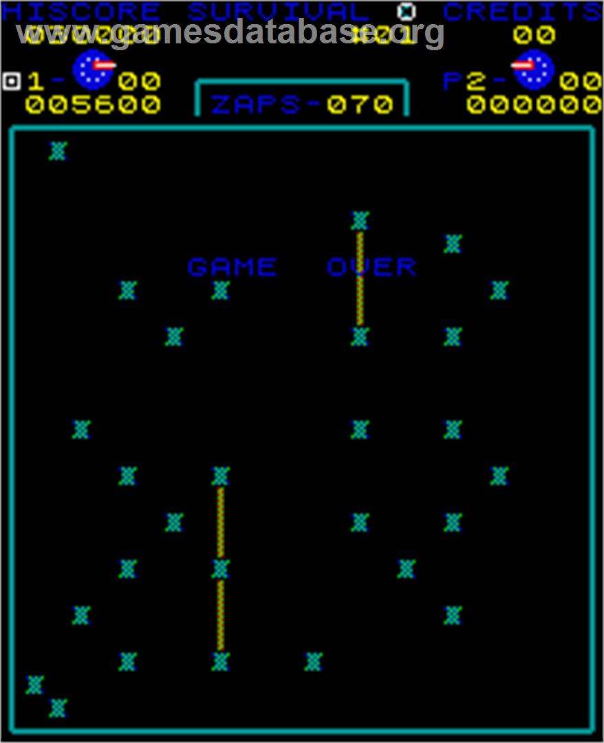 Survival - Arcade - Artwork - Game Over Screen