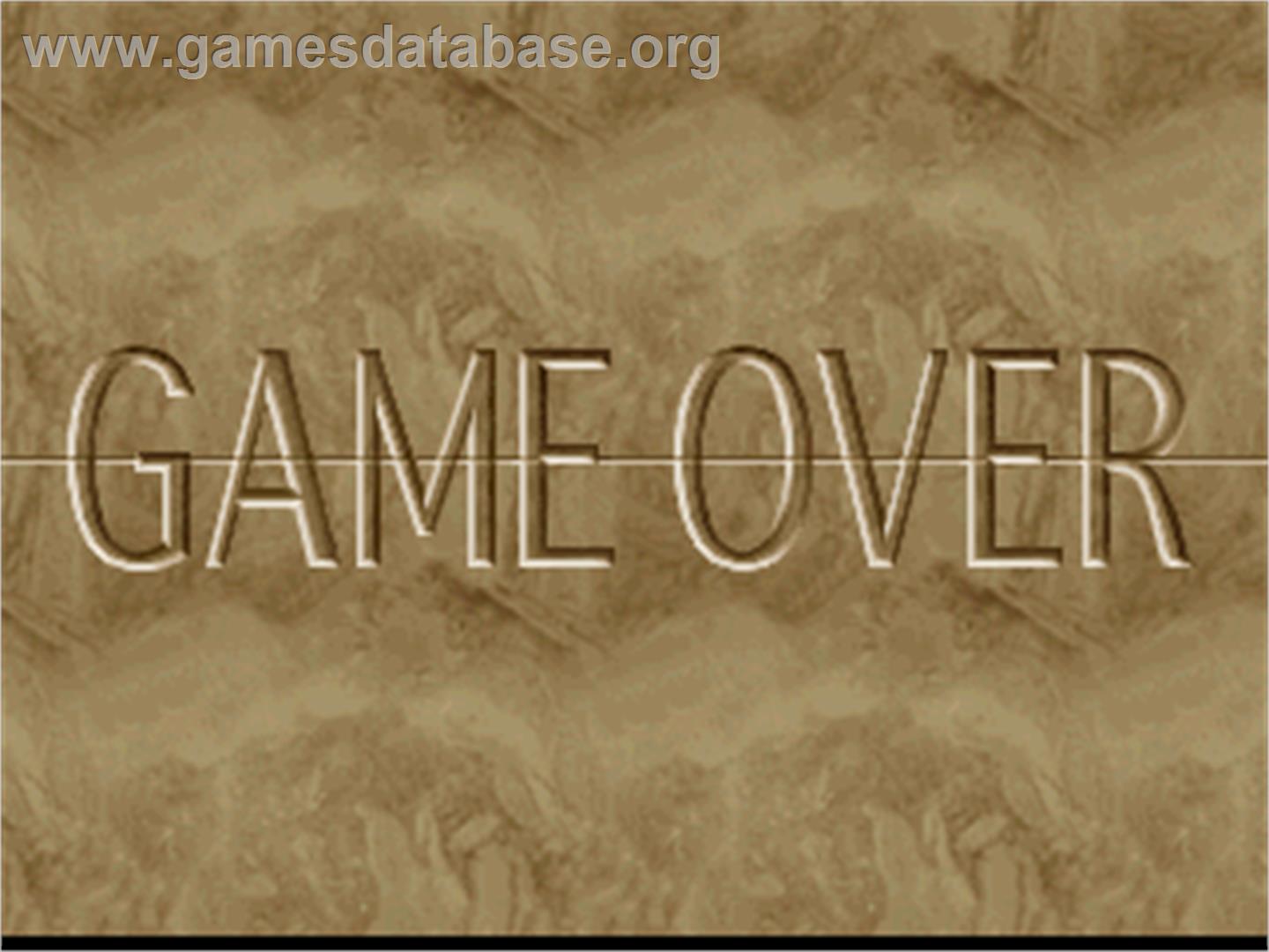 Susume! Taisen Puzzle-Dama - Arcade - Artwork - Game Over Screen